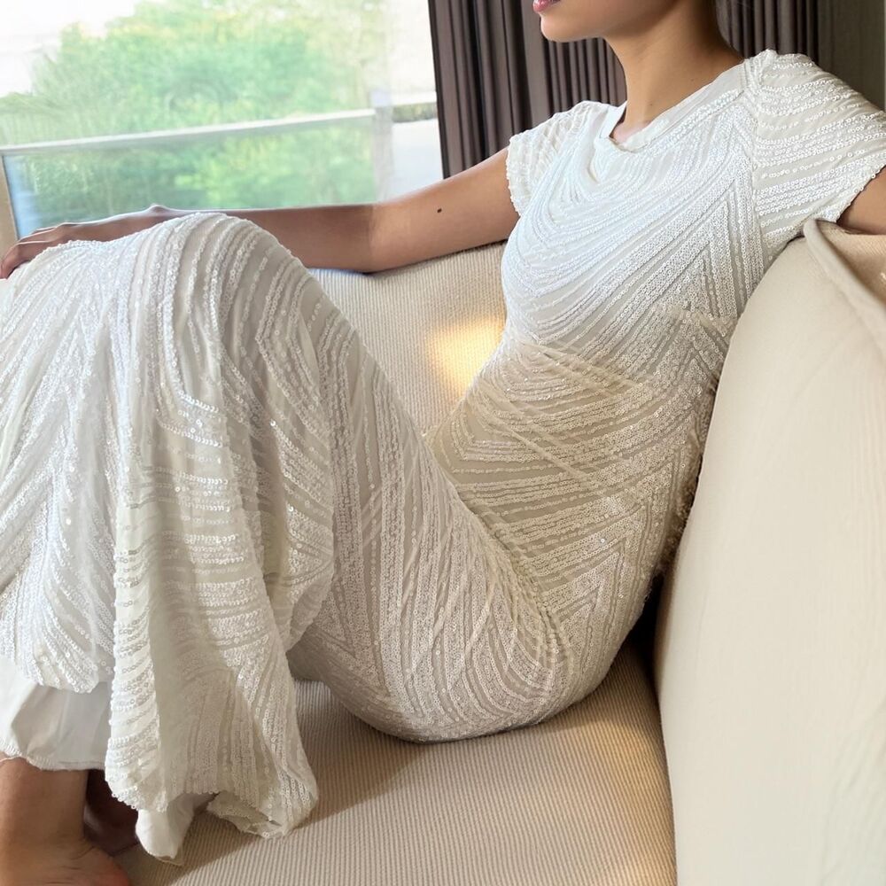 Fashion-nova Women's White and Cream Formal-dresses